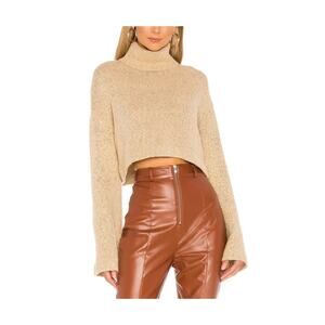 Lovers And Friends Cozy Beige Janice Sweater Knit Size L Top